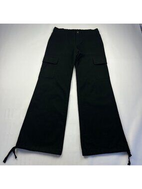 Wild Fable Black Stretch Canvas Cargo Pant M